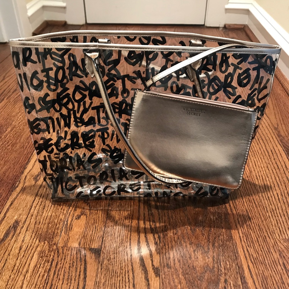 Victoria Secret Small Tote with detachable Pouch